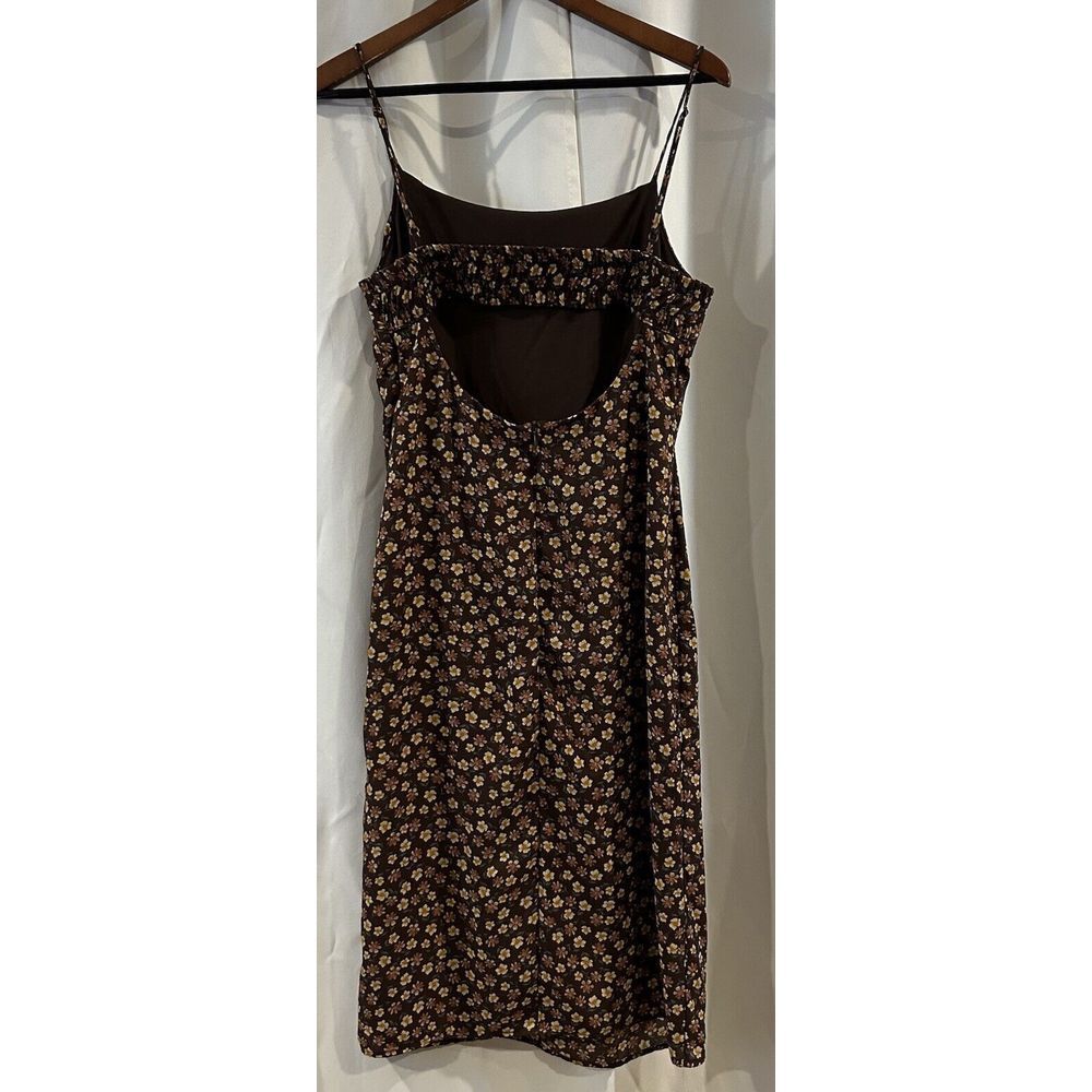 Sadie And Sage Brown Floral Patterned Dress Size Large - Picture 3 of 6